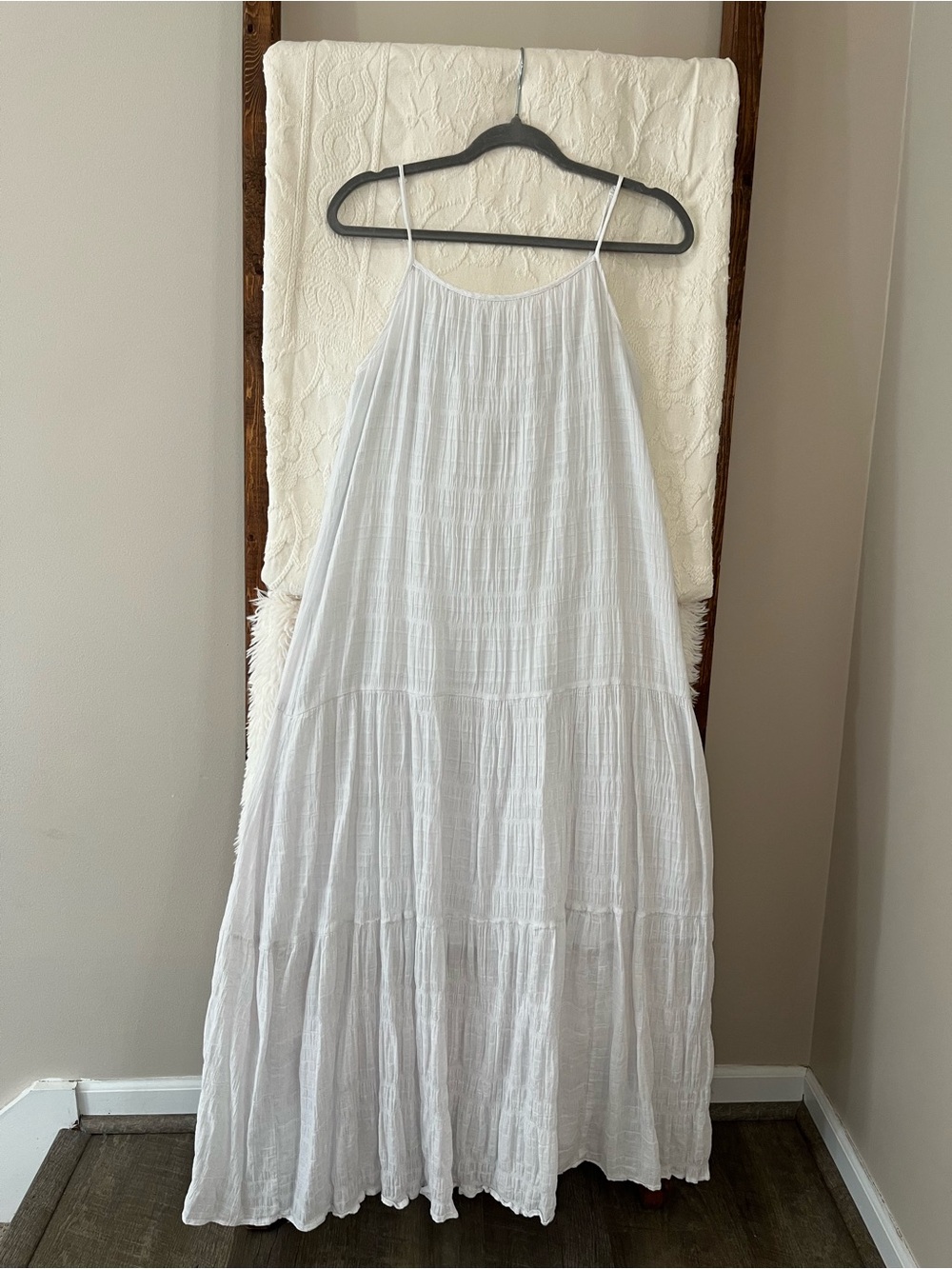 BB Dakota Roman Holiday Maxi Dress in Optic White - Size Small